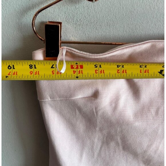 NWT ZARA Womens Strapless Pink Satin Wide Leg Jumpsuit Bloggers Favorite Size l - Picture 9 of 14